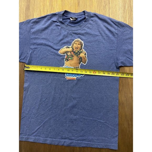 The Goonies Truffle Shuffle Blue Graphic Crew Neck Tee Large - Picture 5 of 6